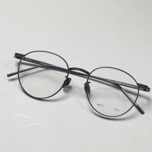 BOTTEGA纯钛超轻圆形眼镜框轻奢复古近视圆框镜架男女百搭BV0249O