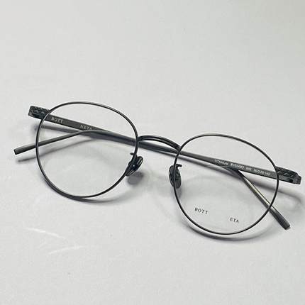 BOTTEGA纯钛超轻圆形眼镜框轻奢复古近视圆框镜架男女百搭BV0249O