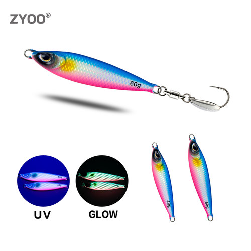 ZYOO夜光铁板40g60g刀鱼鲅鱼专攻