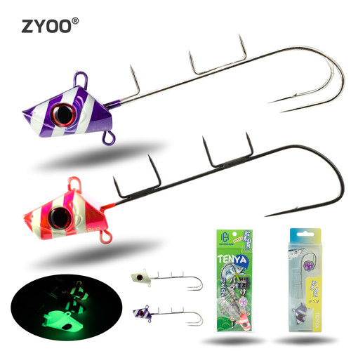 ZYOO抛投新款夜光镭射天亚鱼钩