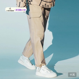 李宁男子休闲长裤韦德系列x 艺术家DFT联名系列长裤卫裤AKXR589