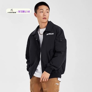 反伍BADFIVE立体裁剪防泼水宽松夹克AJMS013 李宁棉服男2022春款