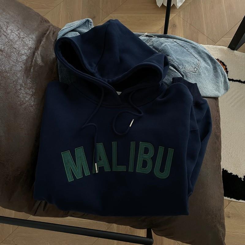 3642#官图实价 韩版ins加绒宽松连帽上衣