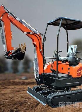 农用小型挖掘机家用挖土机微挖果园工程勾钩机柴油破碎一吨挖沟机