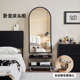 落地全身镜可移动杂志镜卧室穿衣镜书房书报架门口玄关置物镜子