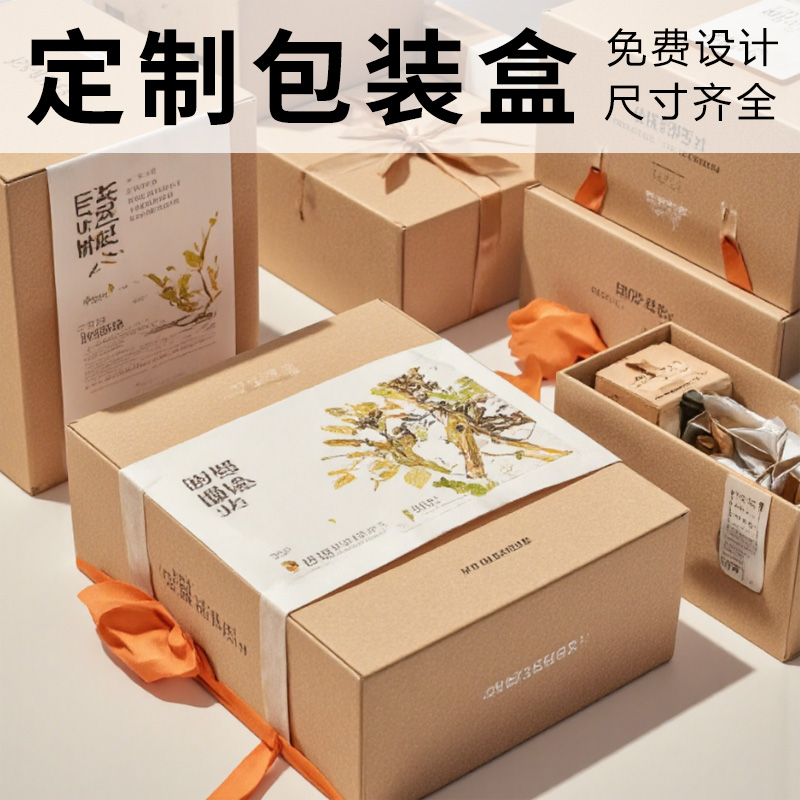 包装盒盲盒定制礼盒礼品盒彩盒LOGO白卡纸盒订制高档定做产品订做