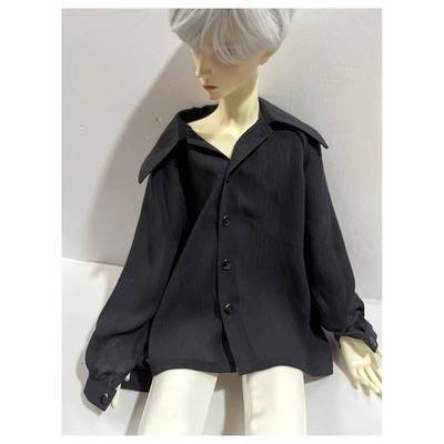 BJD娃娃衣服男娃OVERSIZE雪纺衬衫四分3分68 73 75叔体长袖现货