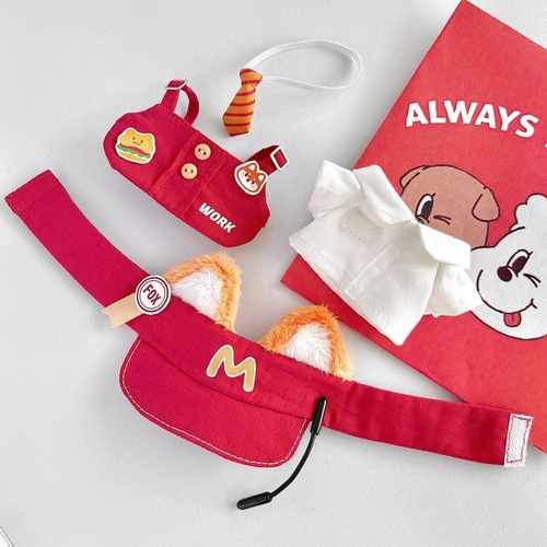 【现货】Bia唧一口 正版麦狐打工记10cm正常体海星体自嘲熊娃衣