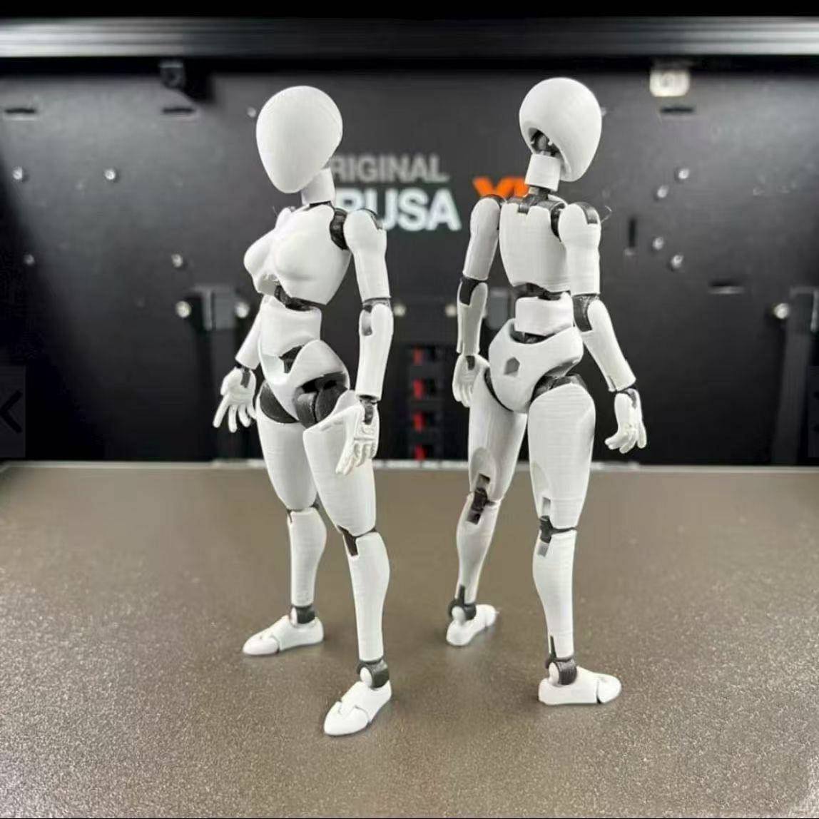 3D打印第五代dummy13可动人偶BJD球形关节素体人艺术绘画美术体操