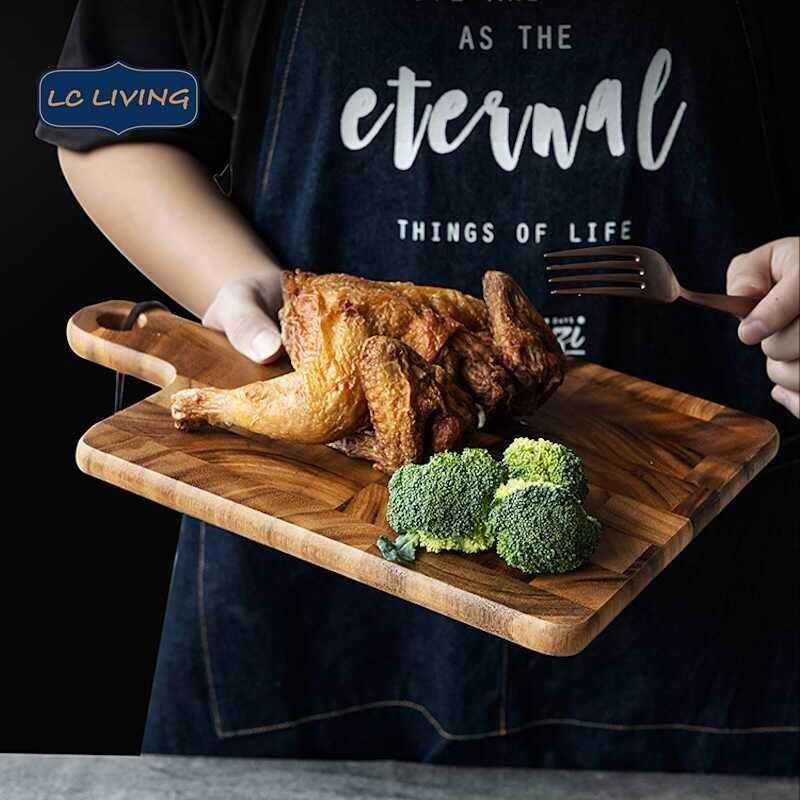 lcliving泰国进口相思木切水果砧板厨房辅食面包板牛排切板料理板