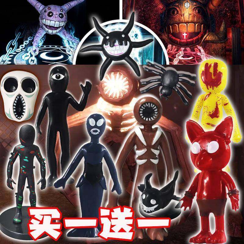 逃离大门彩虹后室doors门多眼触手黑色蜘蛛怪手办模型阿飘独眼人6