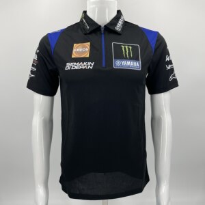 MoToGP机车赛事雅马哈厂队队服联名魔爪polo衫夏季摩托车骑行T恤