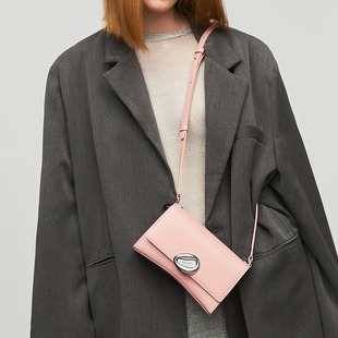 IAMNOT设计师款咖豆包真皮亮钻小方包单肩斜挎包迷你coffee bag