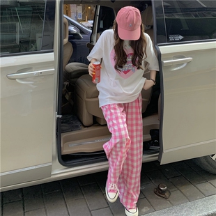 家居服学生宽松套装 睡衣女士夏季 休闲薄款 新款 可外穿甜美少女韩版