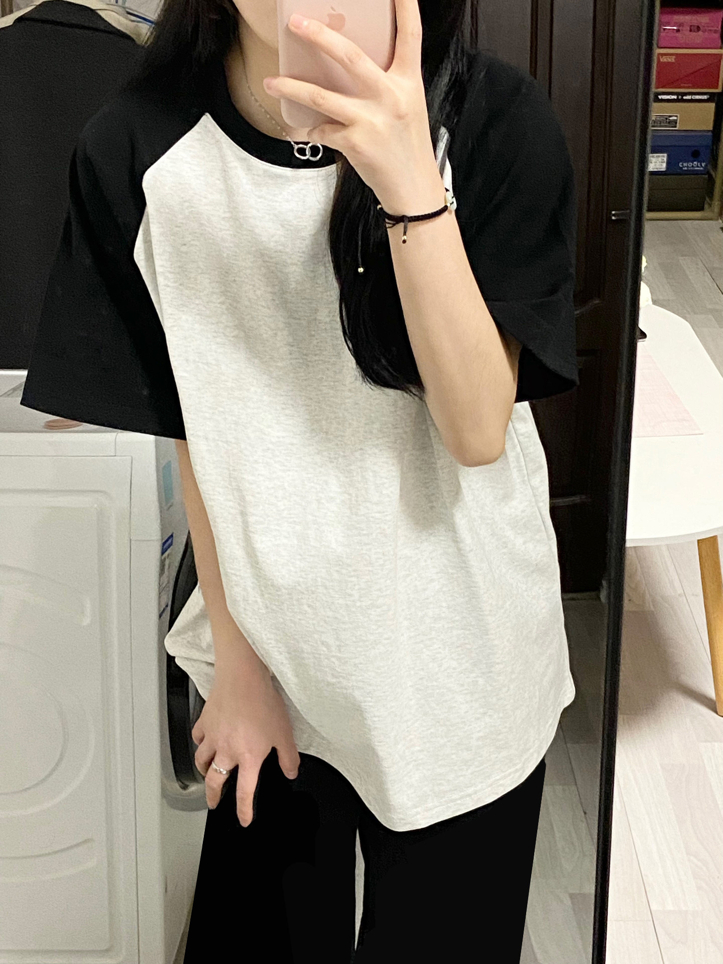 纯棉睡衣女薄款短袖长裤纯色可外穿韩版学生宽松休闲跑步家居服夏