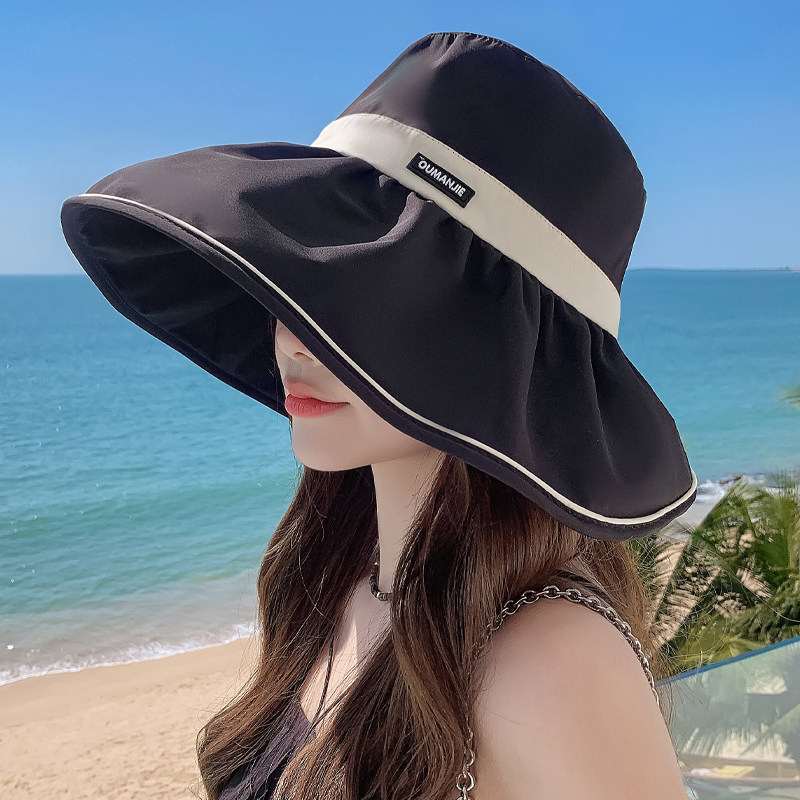 Classy key新加坡设计师联名款户外大檐遮阳防晒帽子显脸小