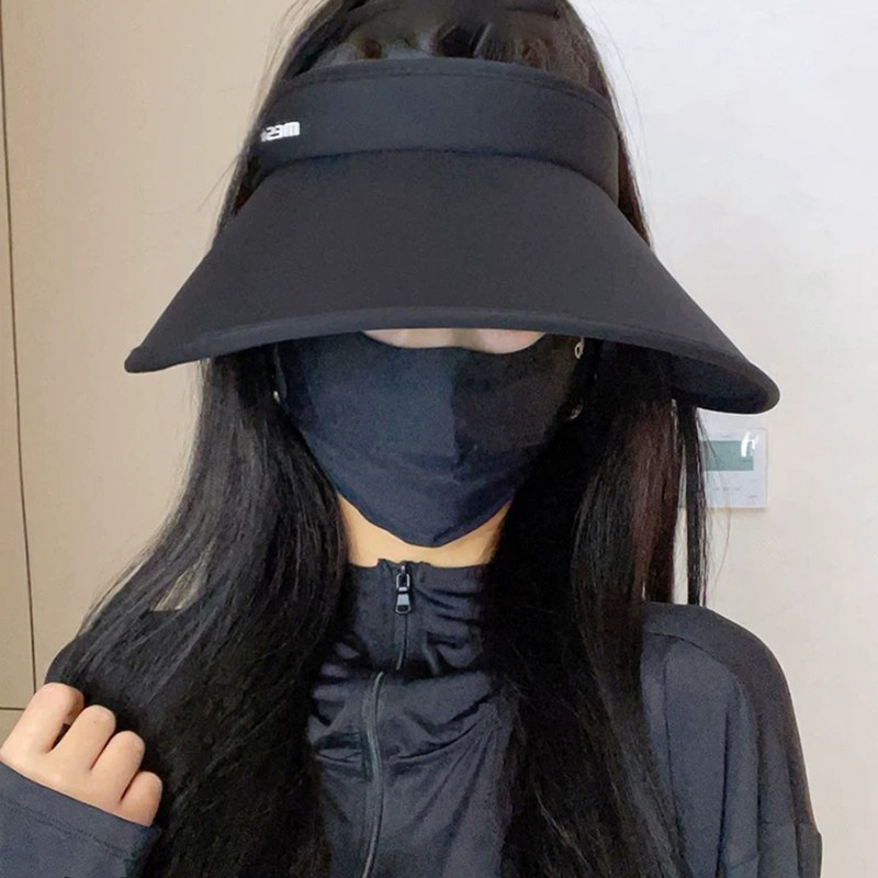 Classy key新加坡设计师联名款骑车防晒帽子可折叠显脸小空顶帽子