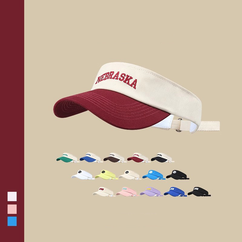 Classy key新加坡设计师联名款户外运动防晒空顶帽子拼色太