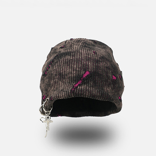 Classy key新加坡设计师联名款秋冬加绒包头护耳冷帽男女针织帽子
