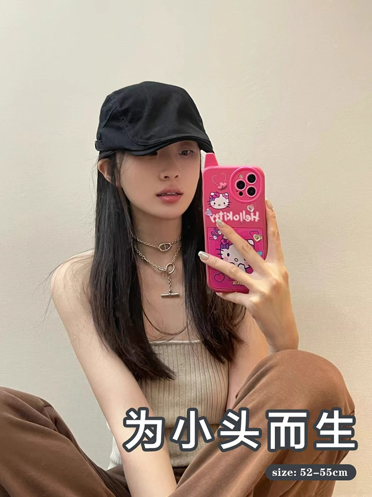 Classy key新加坡设计师联名款小众前进帽复古报童帽女休闲