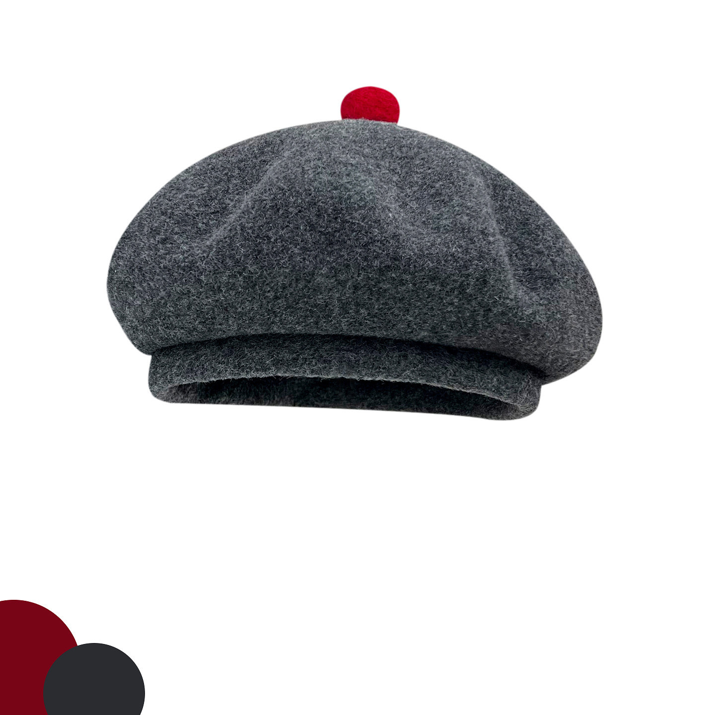 Classy key新加坡设计师联名款秋冬保暖百搭画家帽氛围球球贝雷帽