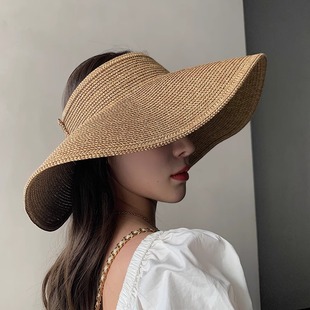 Classy 度假海邊編織草帽遮陽防曬空頂帽子 key新加坡設計師聯名款
