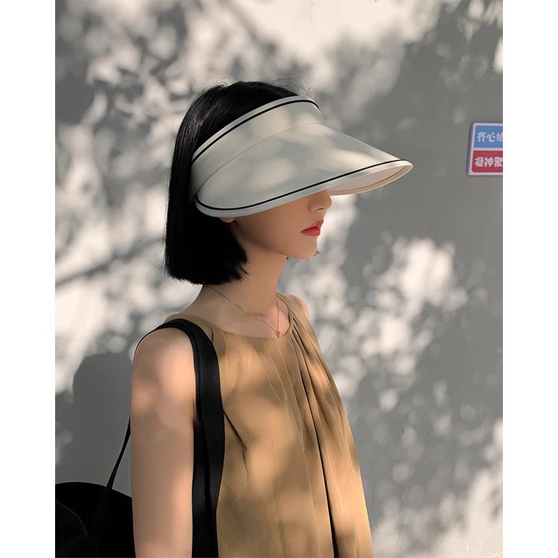 Classy key新加坡设计师联名款防紫外线空顶帽子显脸小大檐