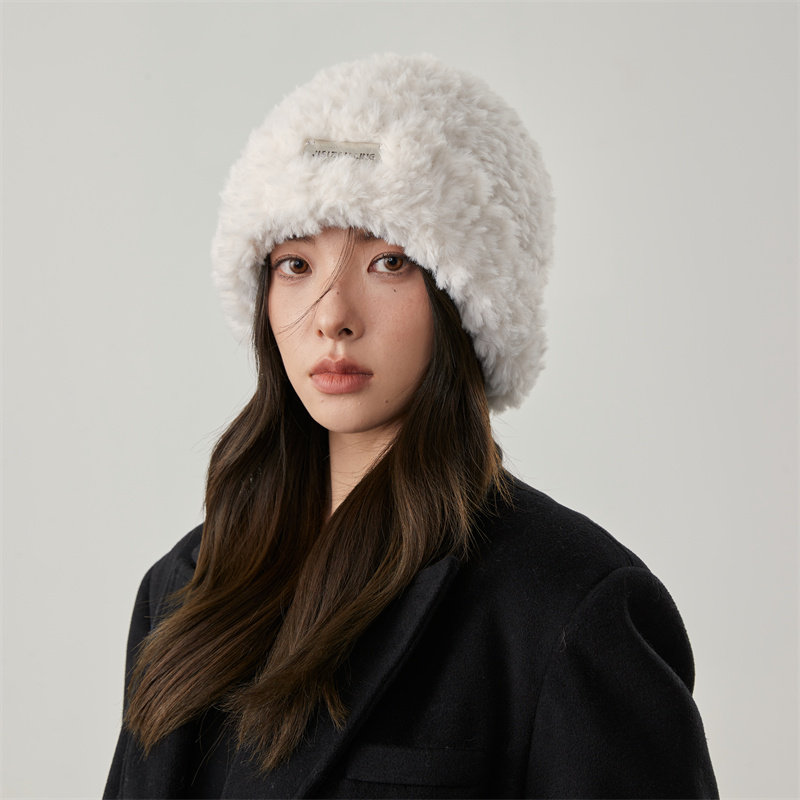 Classy key新加坡设计师联名款爆款毛茸茸帽子女冬毛绒保暖