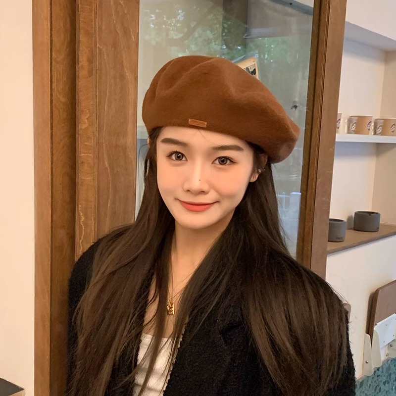 Classy key新加坡设计师联名款百搭羊毛蓓蕾帽石原里美同款