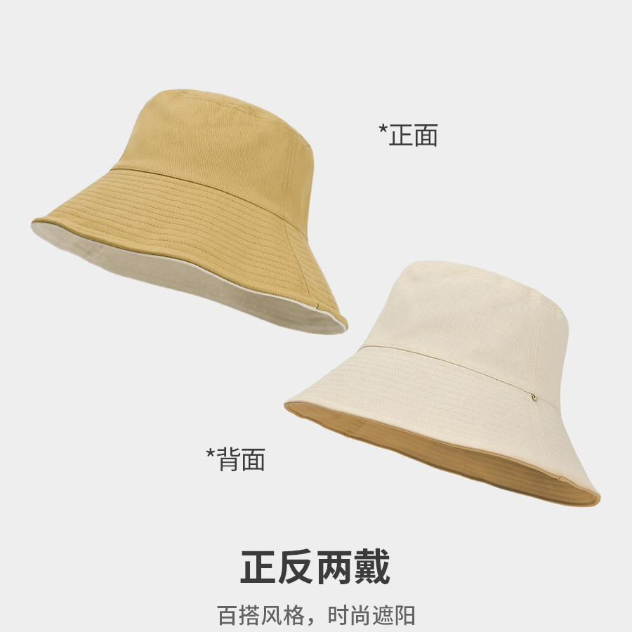 Classy key新加坡设计师联名款双面遮阳防晒渔夫帽户外登山太阳帽