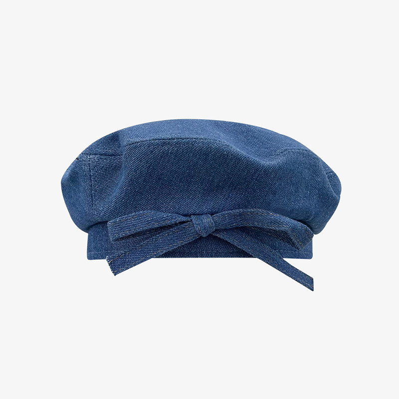 Classy key新加坡设计师联名款蝴蝶结牛仔画家帽复古百搭贝
