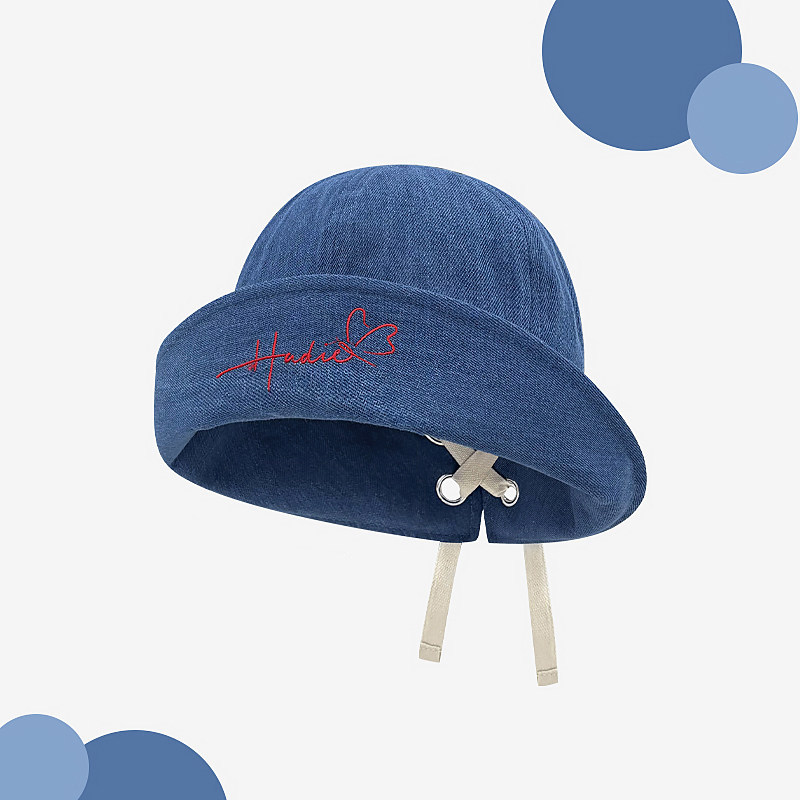 Classy key新加坡设计师联名款复古做旧盆帽潮显脸小翻檐渔