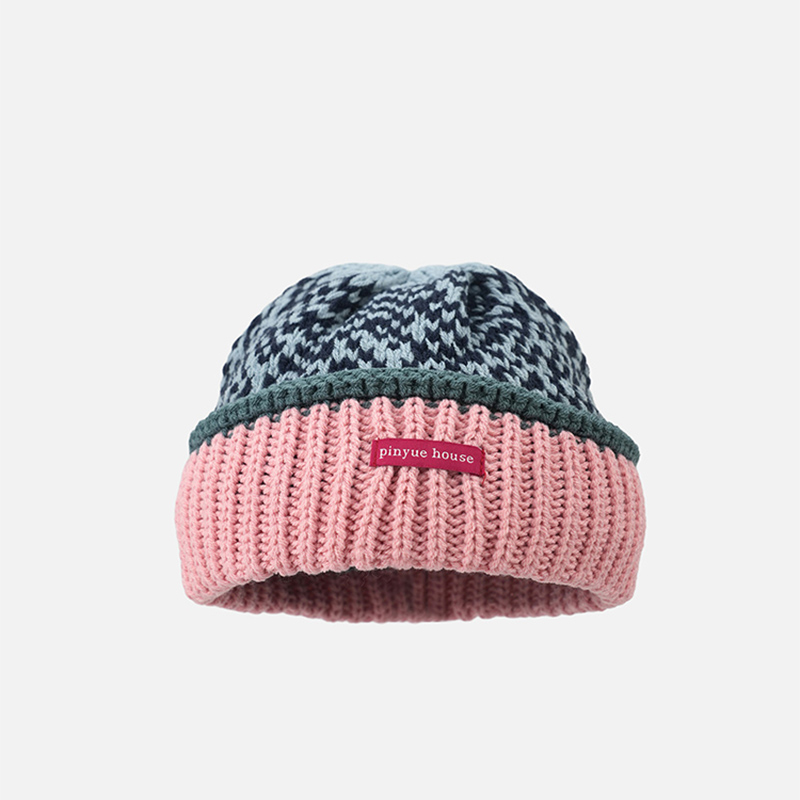 设计师联名款秋冬季保暖毛线帽女