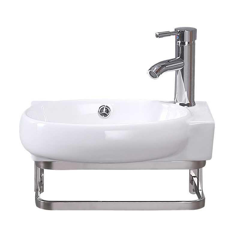 简易微型卫生间洗手盆小户型洗脸盆柜阳台挂墙式迷你面盆三角组合