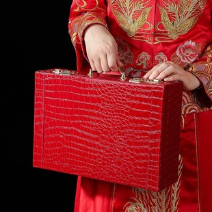 极速订婚礼金盒定亲彩礼盒彩礼箱10万提K亲用品聘礼盒结婚装钱箱