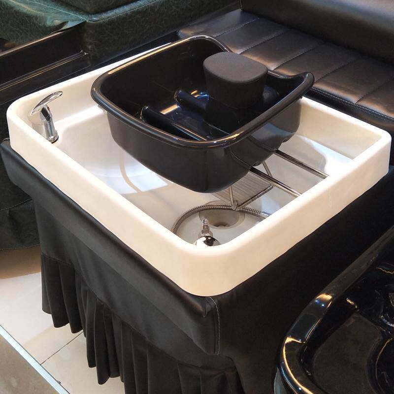 洗头床泡头盆水疗盆头疗汤小盆洗头盆冲水床盆美发盆