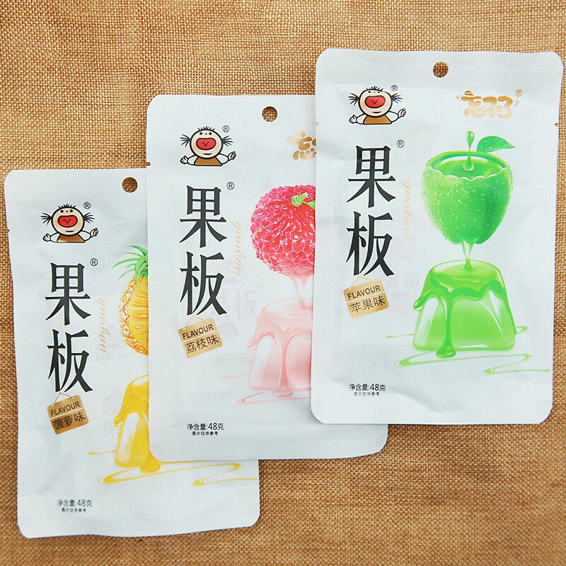 92乐逍遥果板果冻片小包装布丁多口味夏季怀旧休闲零食品整箱