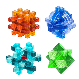 最强燃烧吧大脑玲珑鲁班锁二十四益智儿童解谜拼插耐玩具积木烧脑