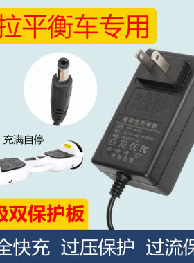 左拉平衡车通用充电器带保护板