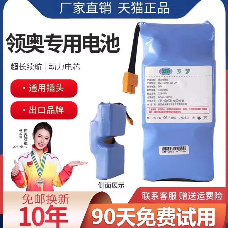 适用于领奥平衡车锂电池通用36v小米左拉42V儿童电动系梦扭扭车