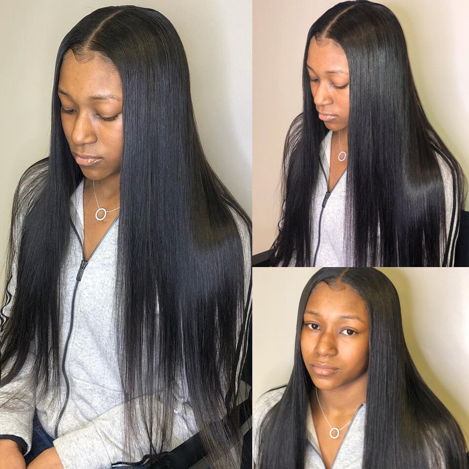 Straight Vrigin Hair human Hair前蕾丝假发女长直发欧美头套|ruв категории кондиционер для волос/парик, парик, весь парик - от Buy2taobao.com для оказания профессиональной услуги покупки агента Taobao