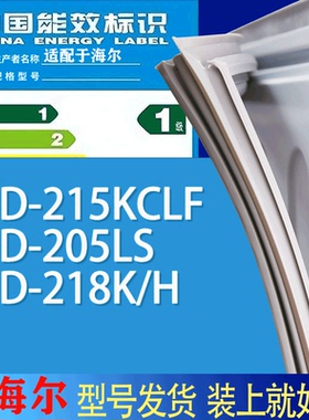 适用海尔冰箱BCD-215KCLF 205LS 218K/H门密封条胶条吸力磁条圈
