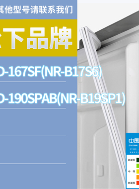 适用松下冰箱BCD-190SPAB(NR-B19SP1) 167SF(NR-B17S6)门密封条