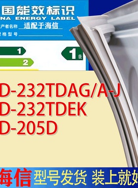 适用海信冰箱BCD-232TDAG/A-J 232TDEK 205D门密封条胶条吸力磁条