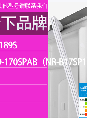 适用松下冰箱BCD-NR-189S 170SPAB（NR-B17SP1）门密封条胶条圈