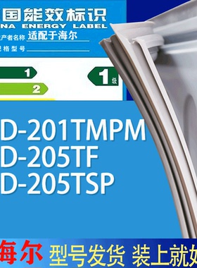 适用海尔冰箱BCD-201TMPM 205TF 205TSP门密封条胶条吸力磁条圈