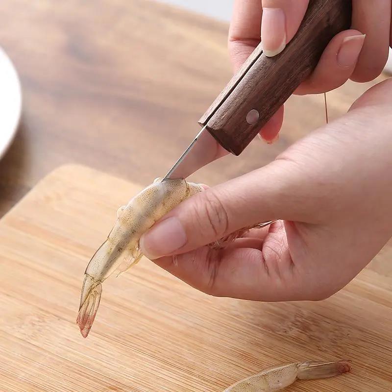 厨房专用开虾背刀去虾线小工具