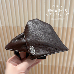 时尚 简约皮质三角半扎发抓夹2026巨好看大号鲨鱼夹饱满后脑勺夹子