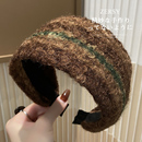 秋冬波西米亚风加厚宽边发箍洋气时尚 发捆高级显脸小发卡头饰发饰