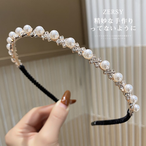 Zersy/佐希典雅细壤钻珍珠发箍